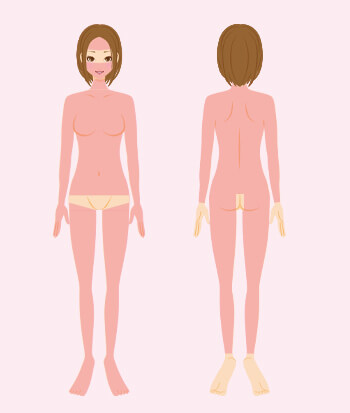 全身※うなじ込み+顔